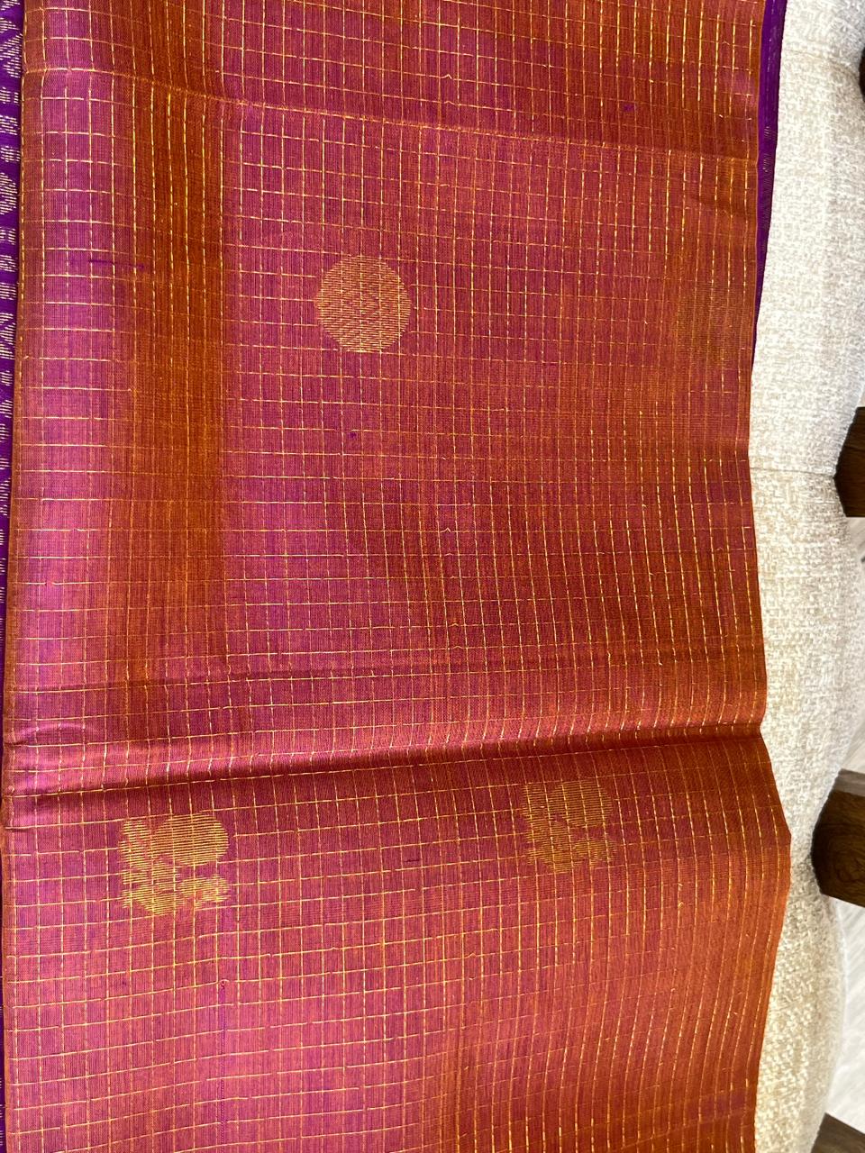 Arunima: Kattam Silk Cotton Kanjeevaram