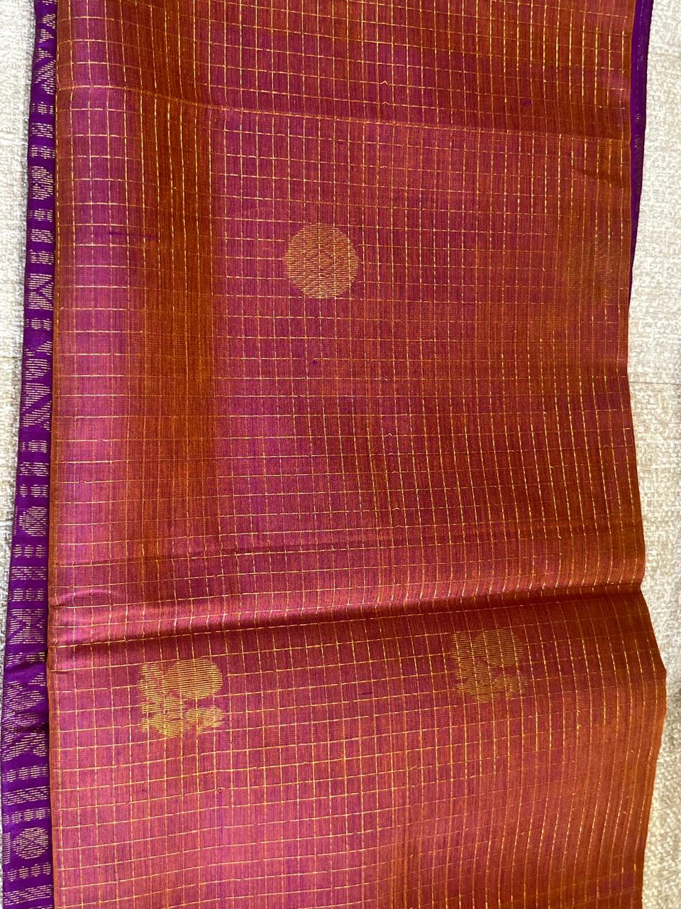 Arunima: Kattam Silk Cotton Kanjeevaram