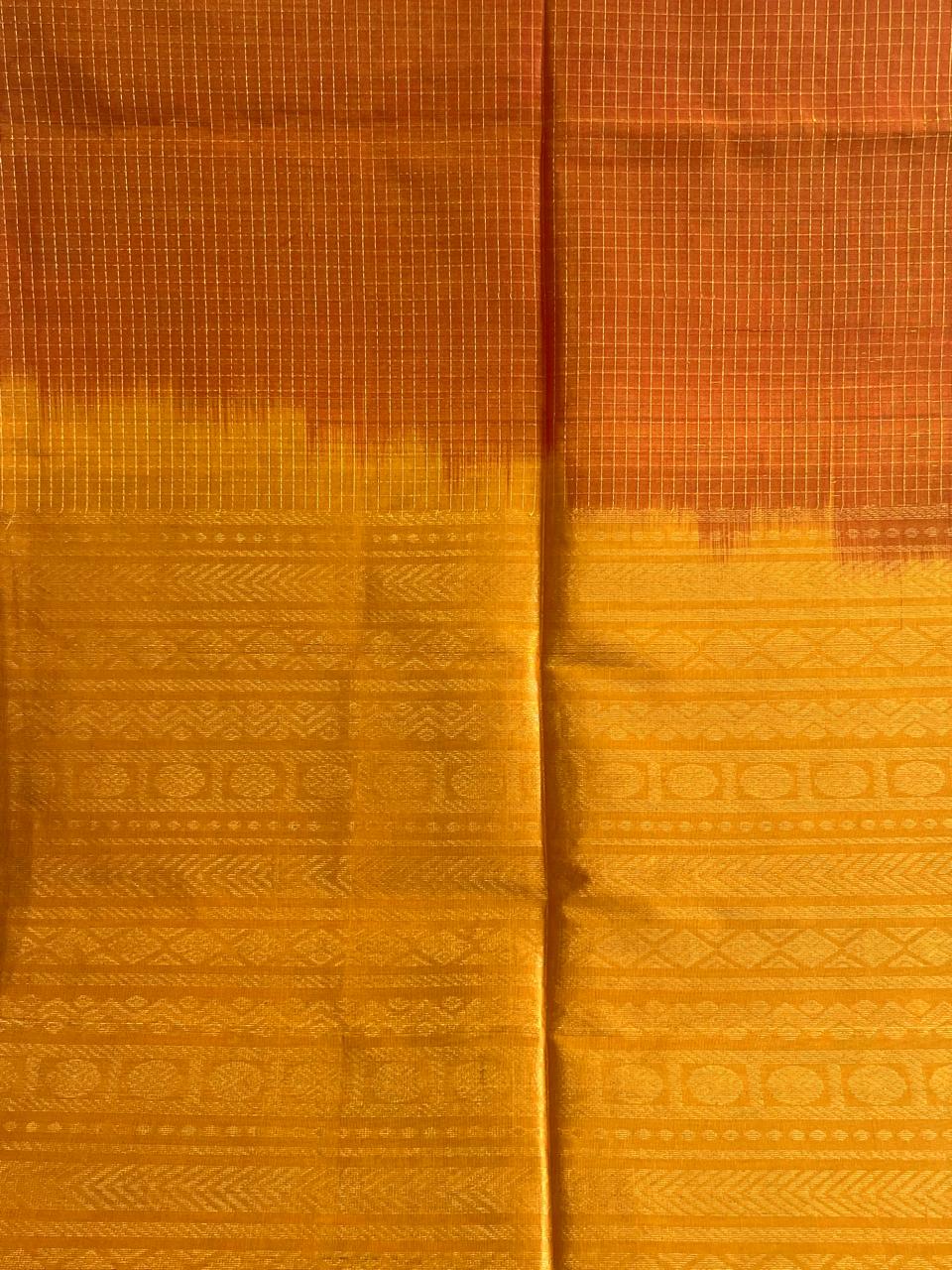 Kanaka: Kattam Silk Cotton Kanjeevaram
