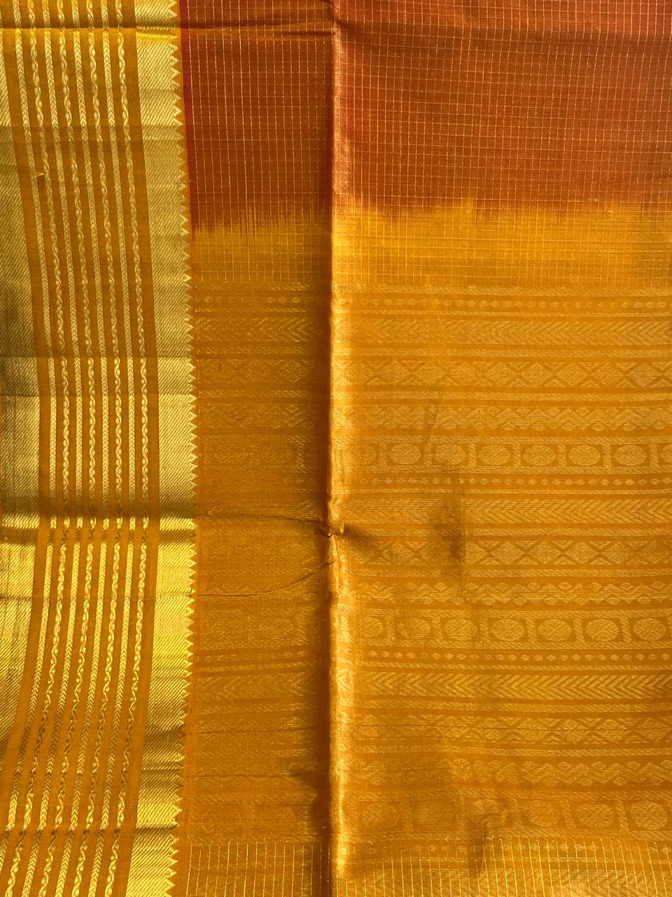Kanaka: Kattam Silk Cotton Kanjeevaram