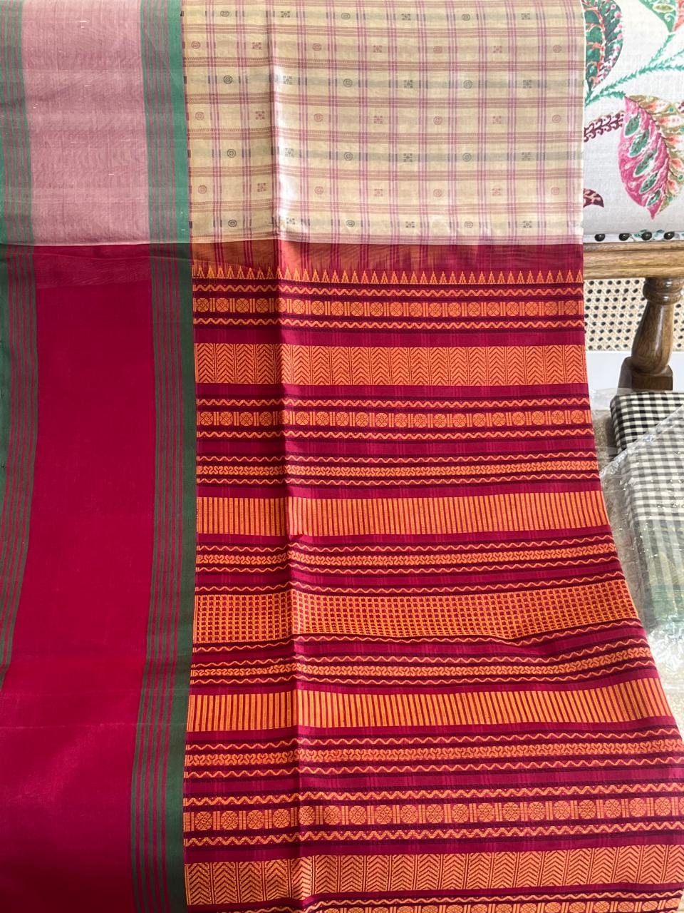 Rekha: Kattam Silk Cotton Kanjeevaram