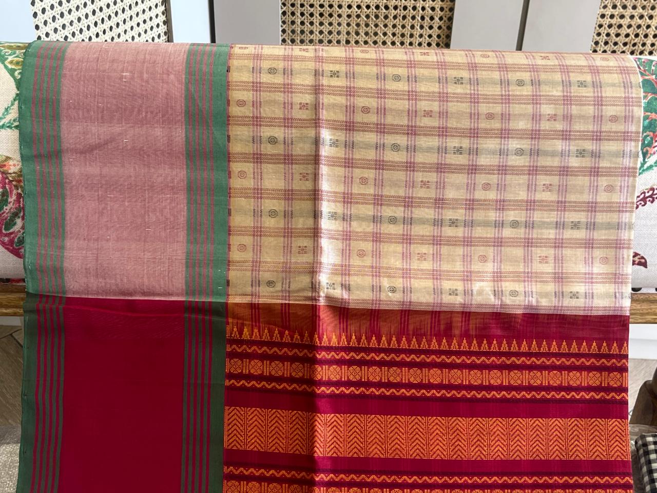 Rekha: Kattam Silk Cotton Kanjeevaram