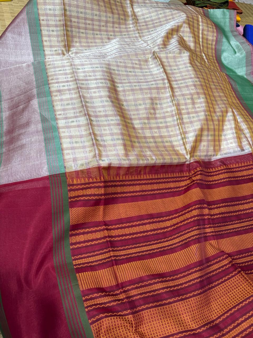 Rekha: Kattam Silk Cotton Kanjeevaram