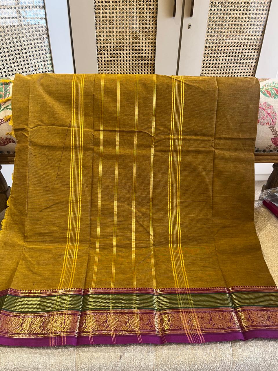 Peetambari: Pure Kanchipuram Cotton Saree