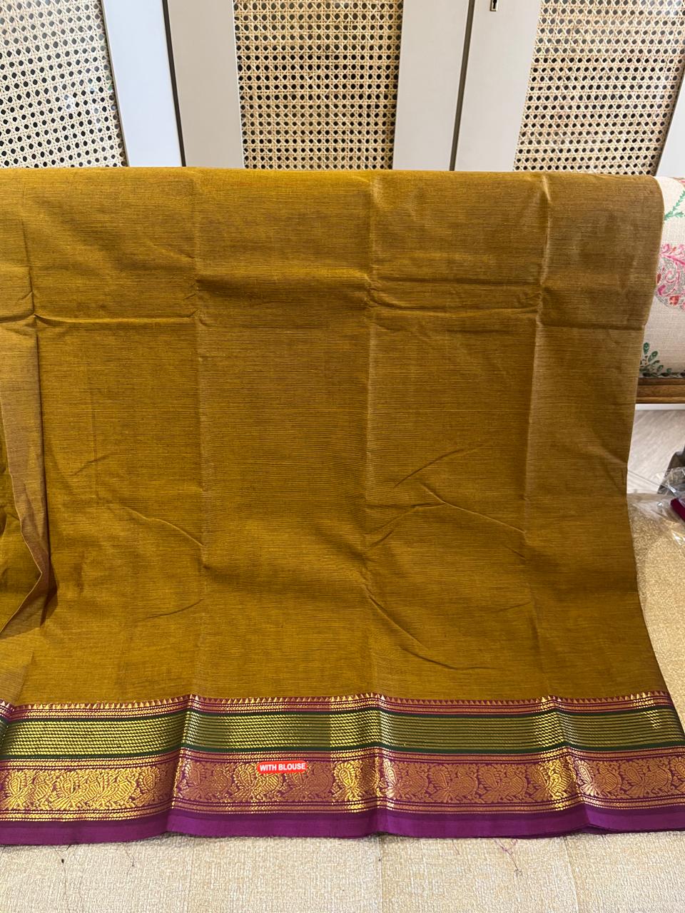 Peetambari: Pure Kanchipuram Cotton Saree