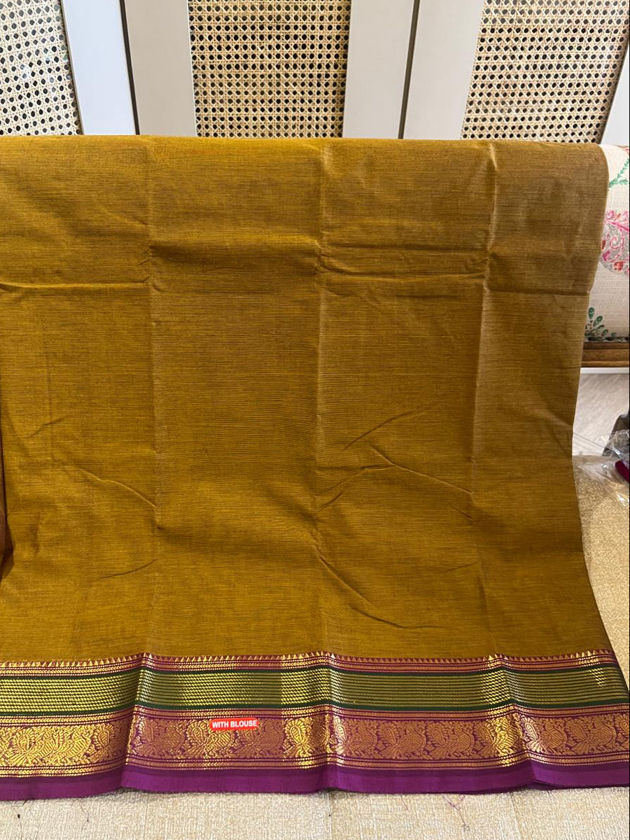 Peetambari: Pure Kanchipuram Cotton Saree