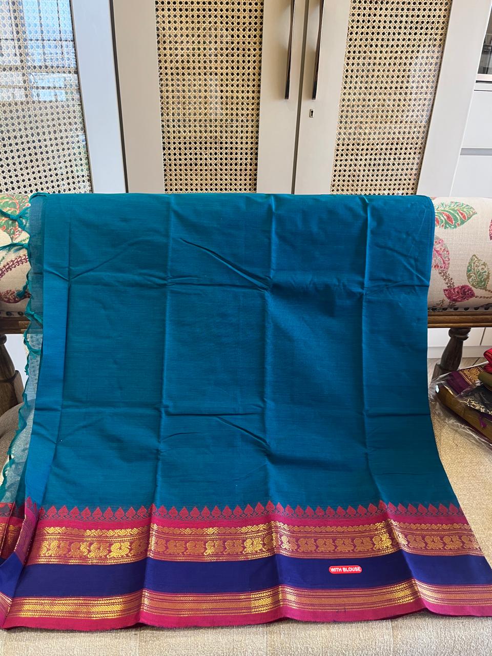 Nilangi: Pure Kanchipuram Cotton Saree
