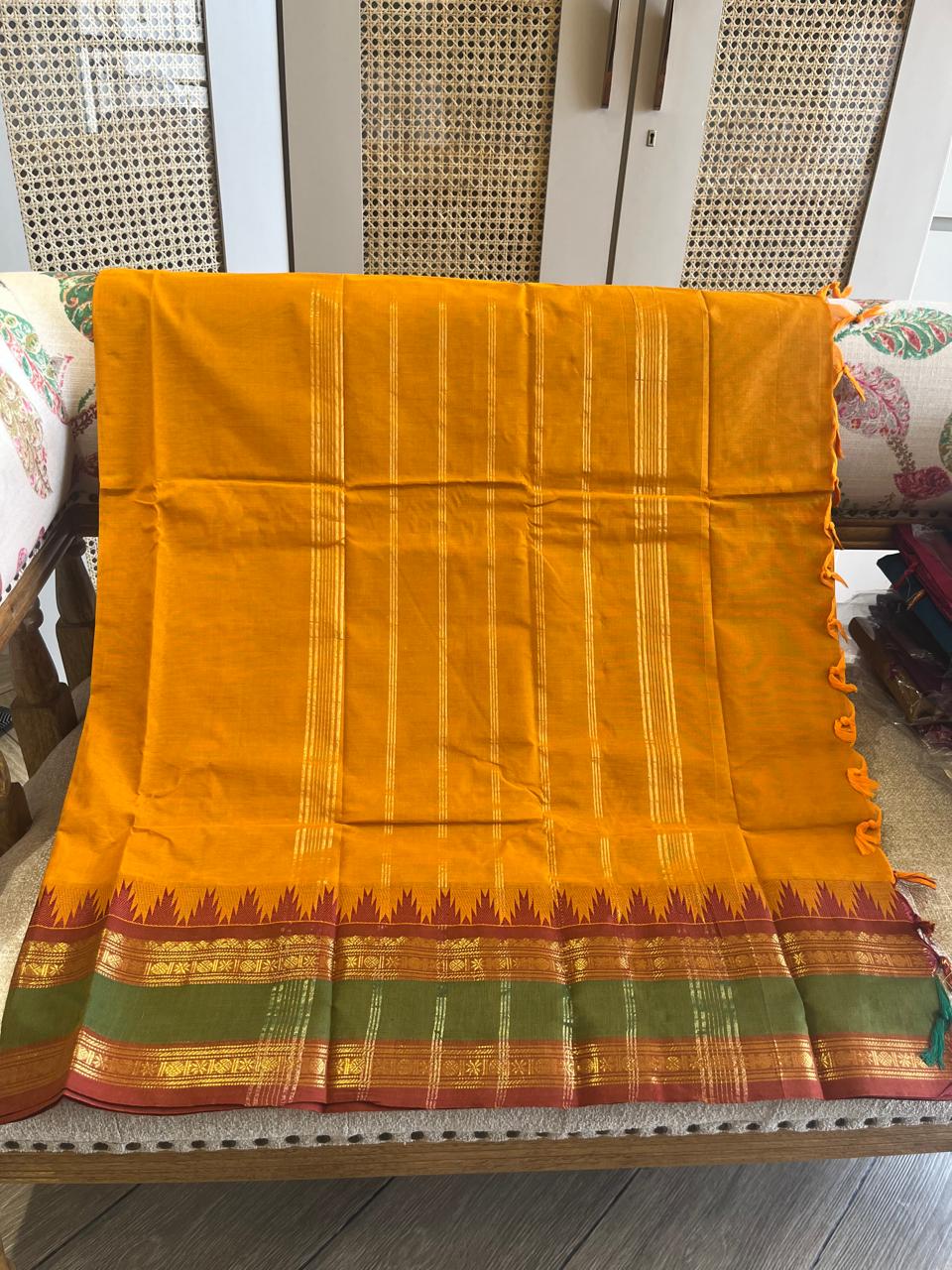 Kesar: Pure Kanchipuram Cotton Saree