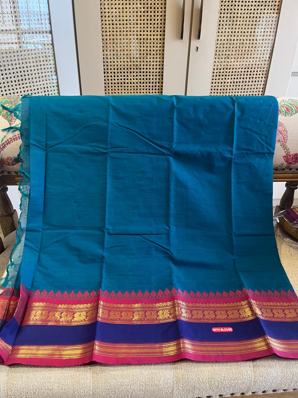 Nilangi: Pure Kanchipuram Cotton Saree