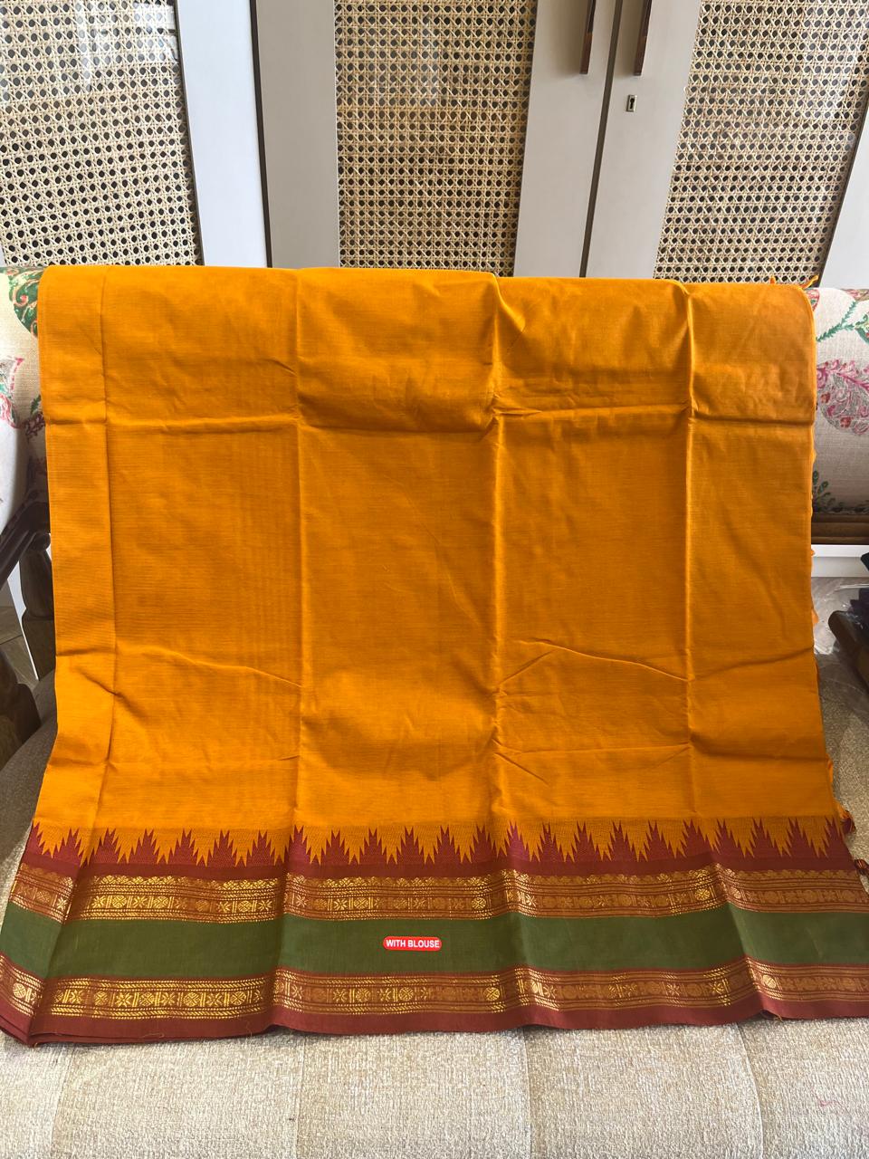 Kesar: Pure Kanchipuram Cotton Saree