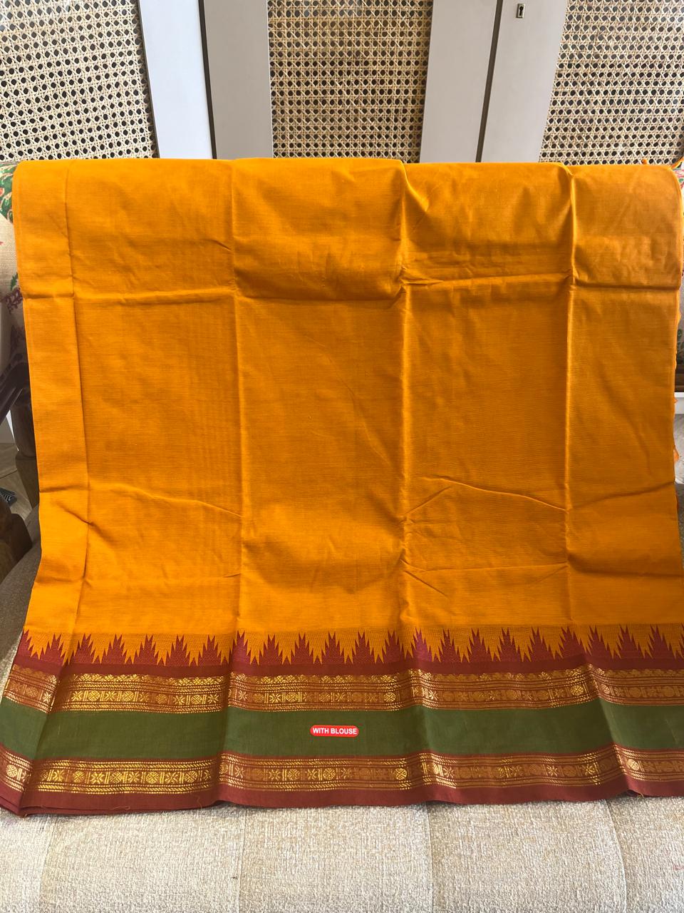 Kesar: Pure Kanchipuram Cotton Saree
