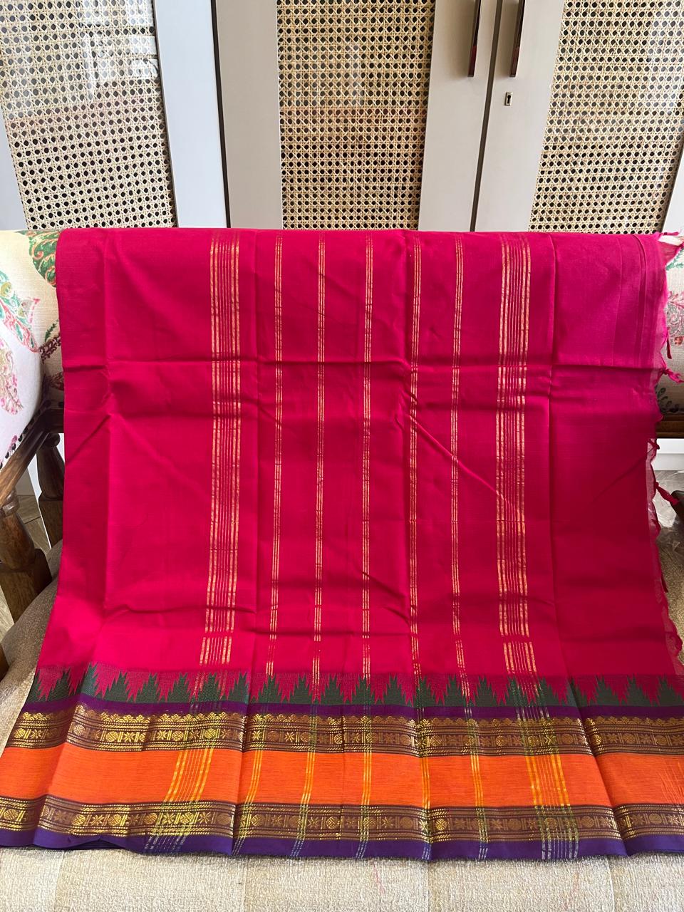 Manjari: Pure Kanchipuram Cotton Saree