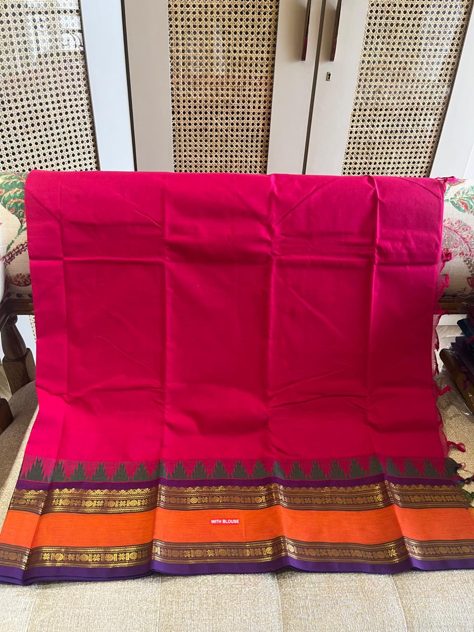 Manjari: Pure Kanchipuram Cotton Saree