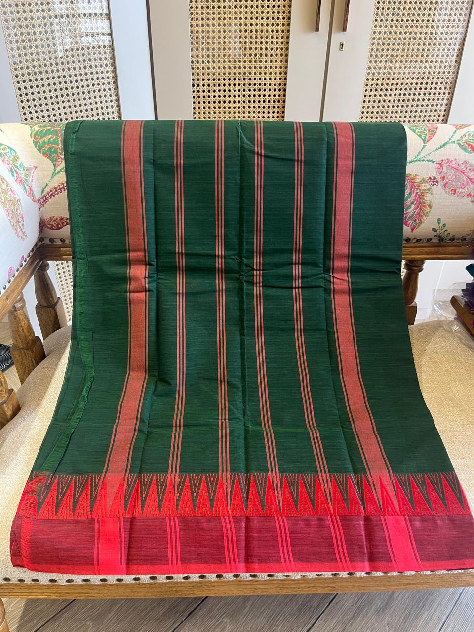 Vanamala: Pure Kanchipuram Cotton Saree