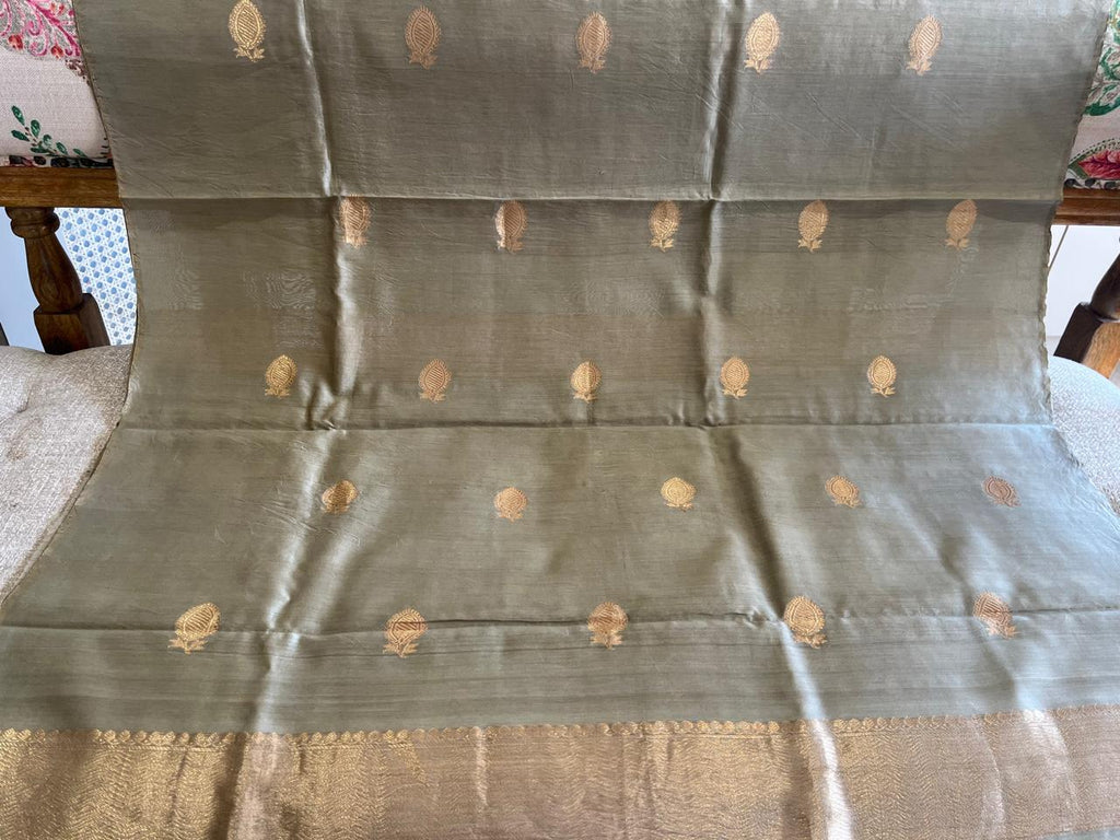 Zaitun Chiniya Silk Banarasi Suit Fabric