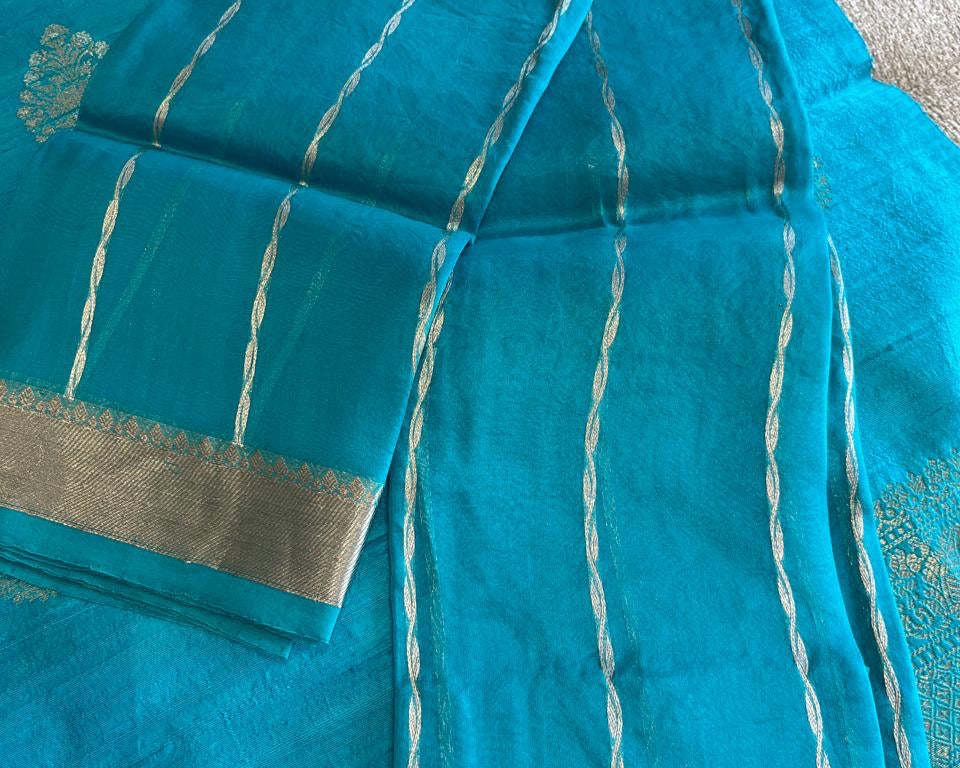 Firoza Raw Silk Benarasi Suit