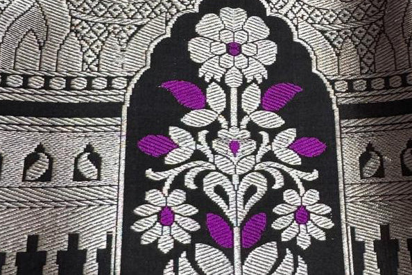 Syaahi Katan Silk Kadhua Butti Coord Fabric