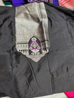 Syaahi Katan Silk Kadhua Butti Coord Fabric