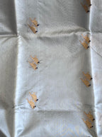 Pihu: Pure Silk Ice Blue Chanderi
