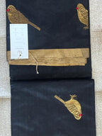 Rajeshwari: Pure Silk Black Chanderi