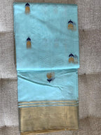 Samragni: Pure Silk Black Chanderi