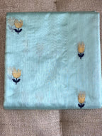 Samragni: Pure Silk Black Chanderi