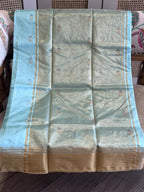 Samragni: Pure Silk Black Chanderi