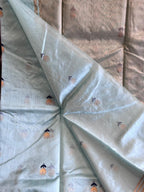 Samragni: Pure Silk Black Chanderi