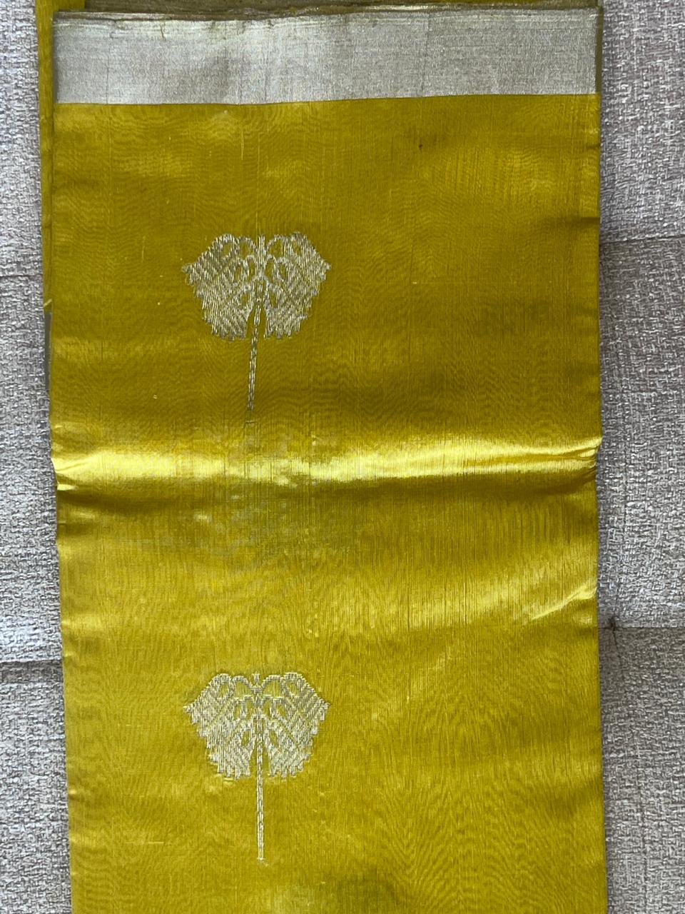 Vibhavari: Pure Silk Black Chanderi