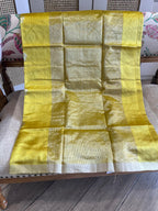 Vibhavari: Pure Silk Black Chanderi