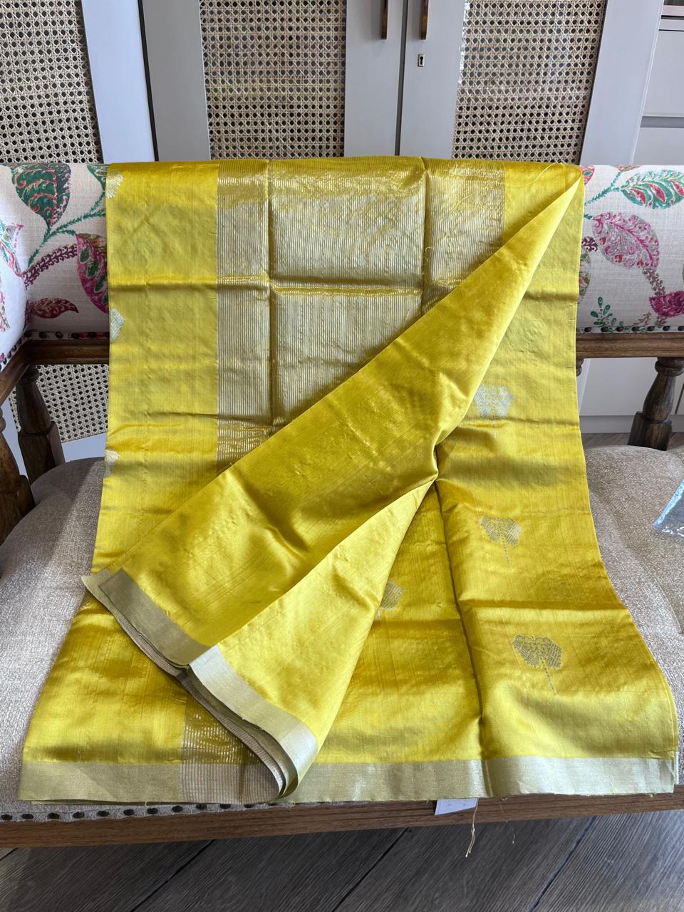 Vibhavari: Pure Silk Black Chanderi