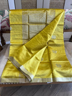 Vibhavari: Pure Silk Black Chanderi