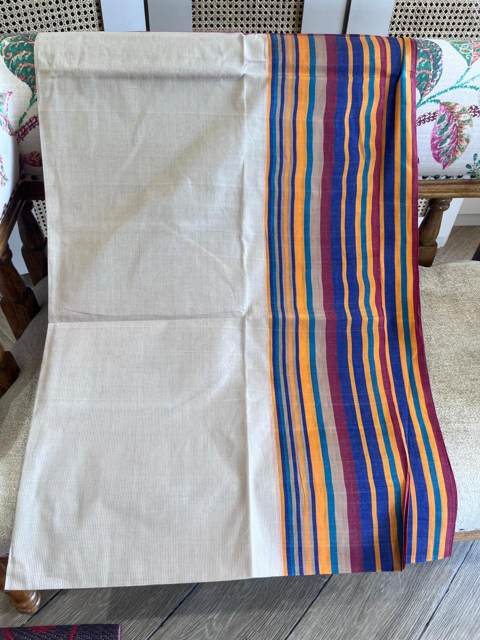 Dhanak: Phulia Cotton with Jute Pallu
