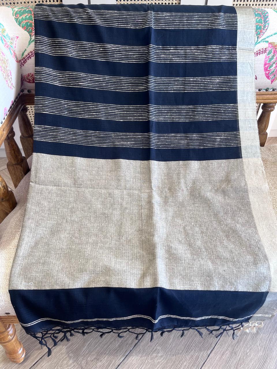 Yamini: Phulia Cotton with Jute Pallu