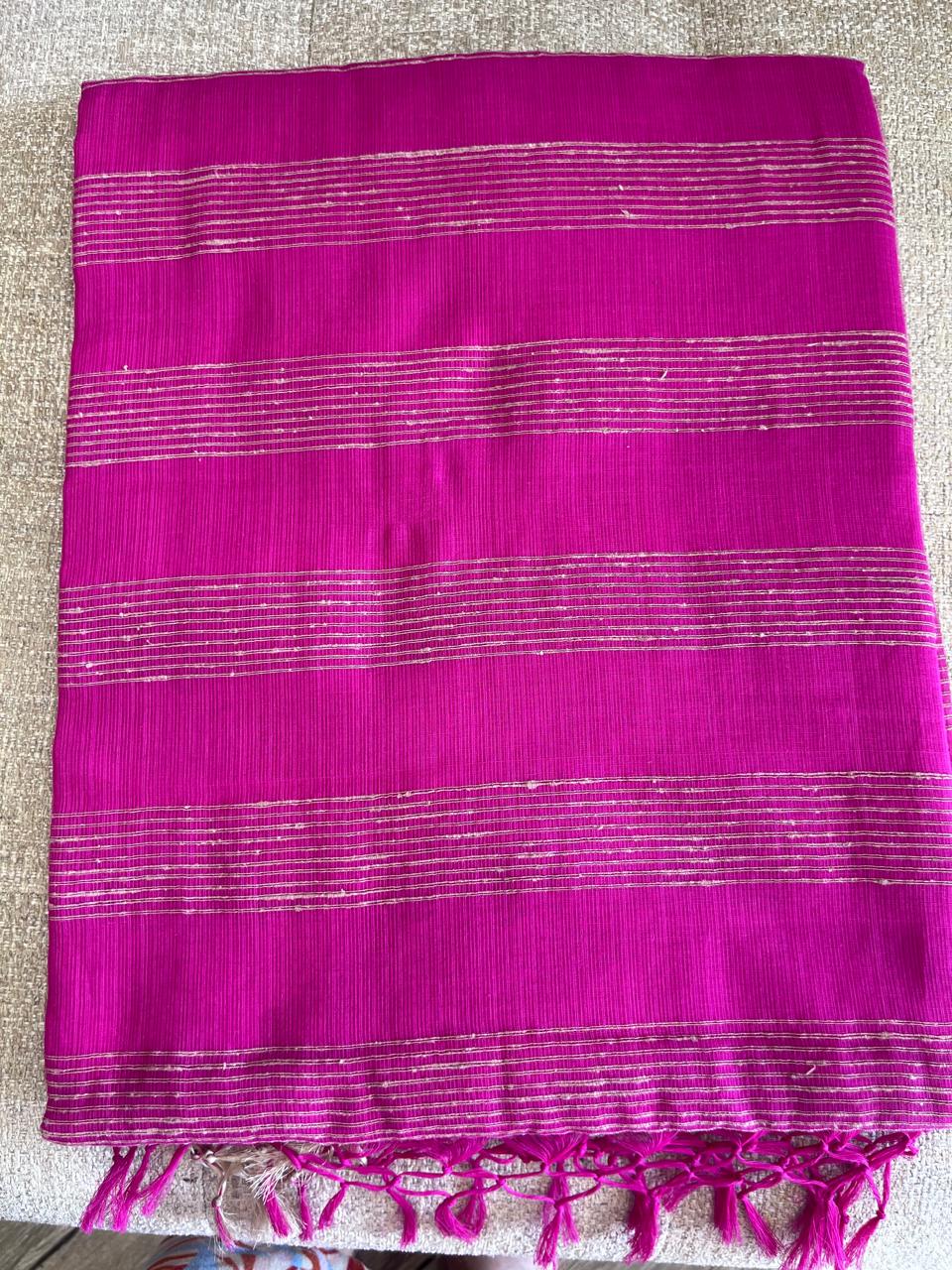 Kamalini: Phulia Cotton with Jute Pallu