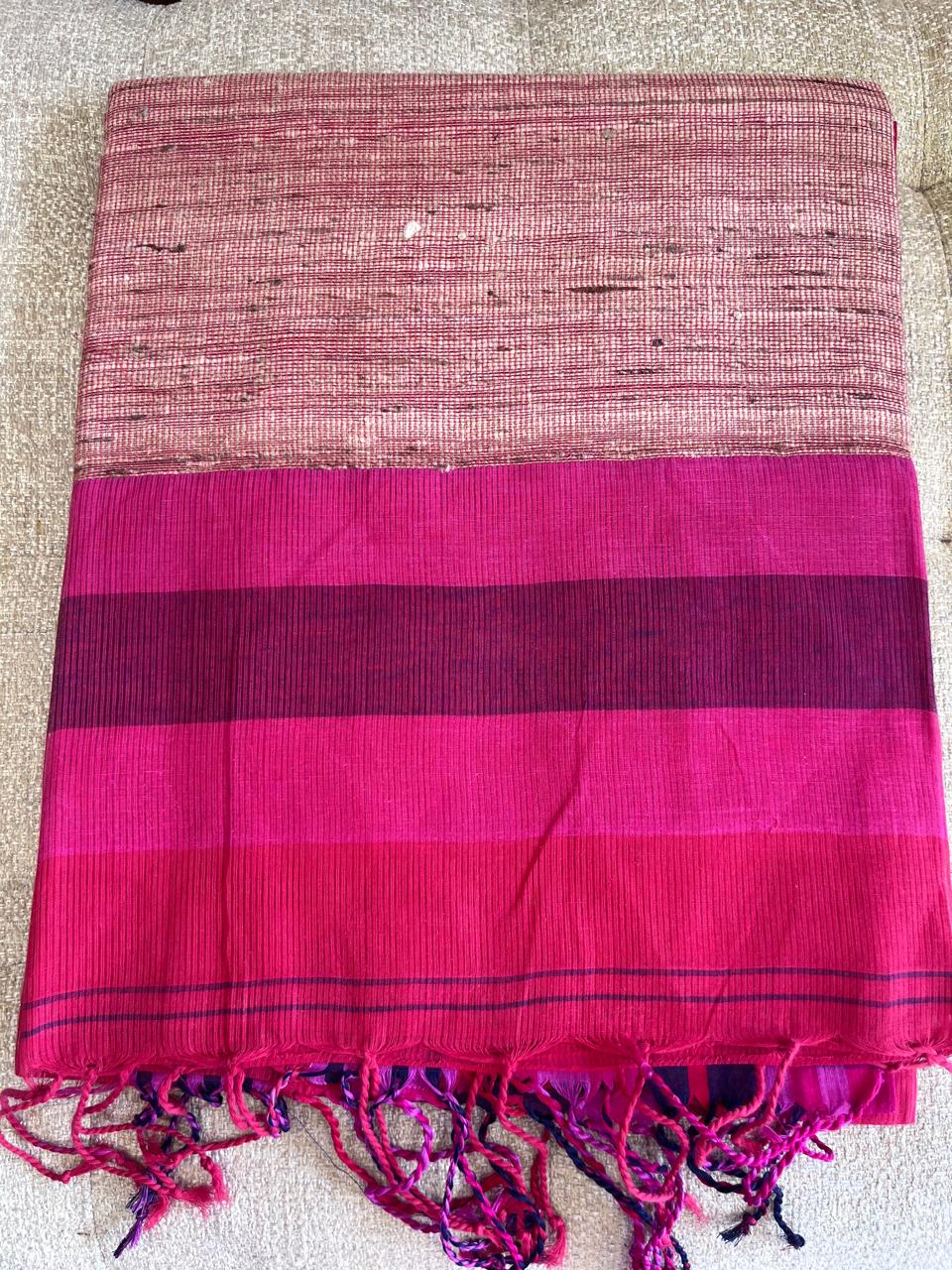 Bahaar: Phulia Cotton with Jute Pallu