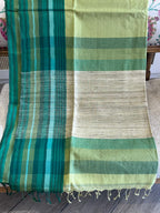 Dhani: Phulia Cotton with Jute Pallu