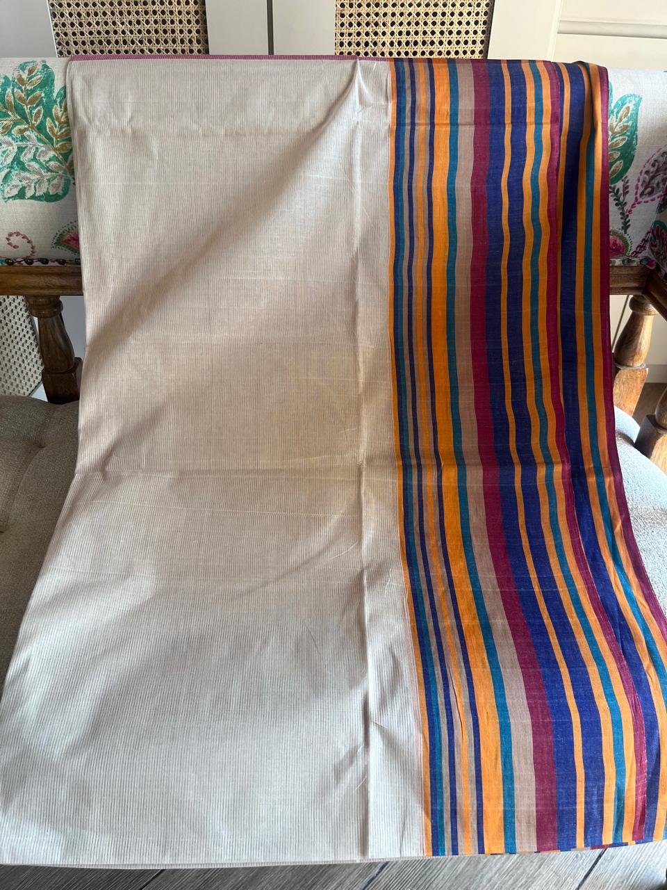 Dhanak: Phulia Cotton with Jute Pallu