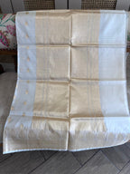 Noor: Ivory White Organza Banarasi