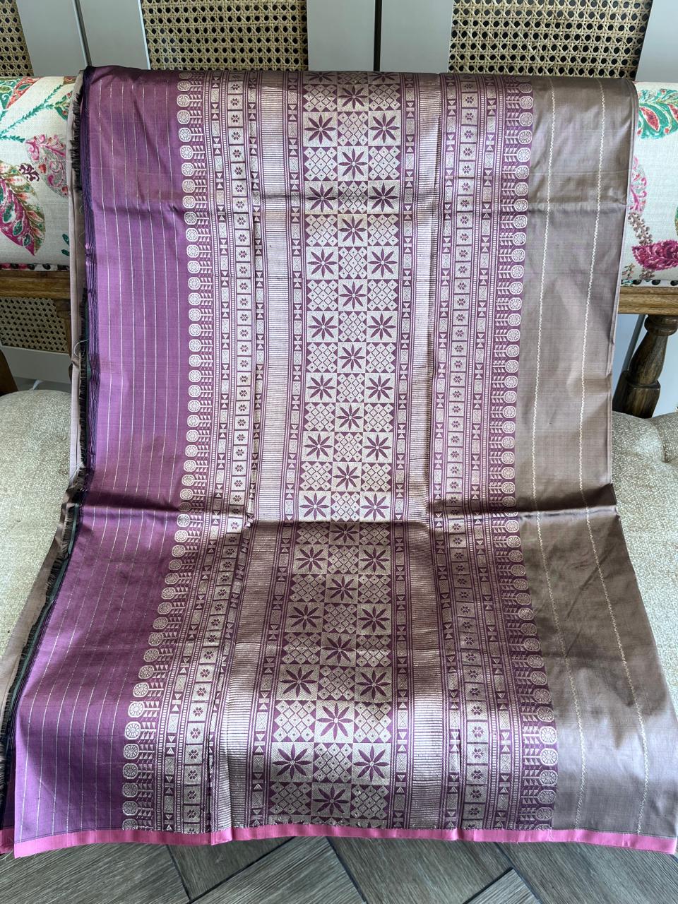 Surmai: Royal Katan Silk Kadhuwa Benarasi