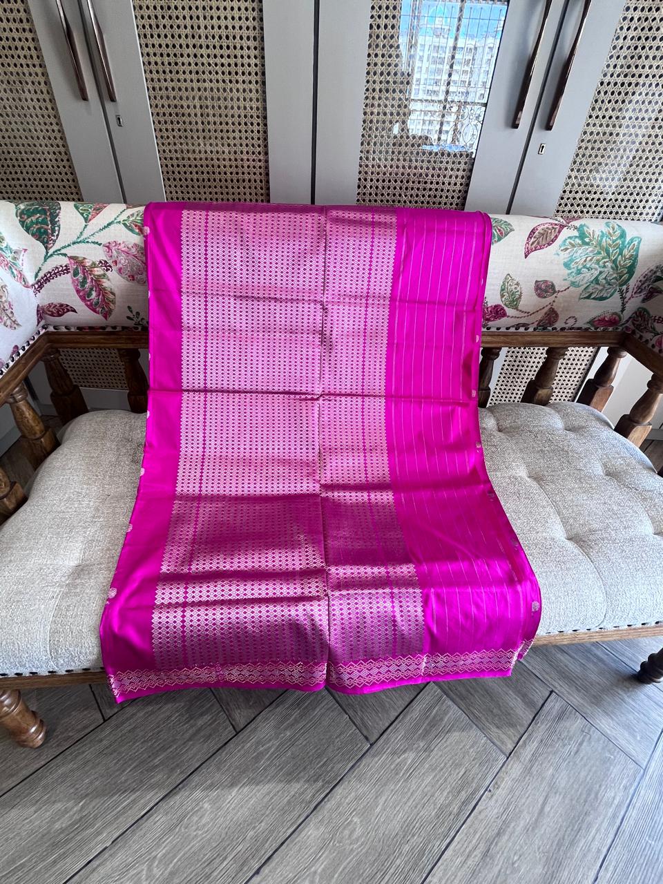 Phalguni: Royal Katan Silk Kadhuwa Benarasi