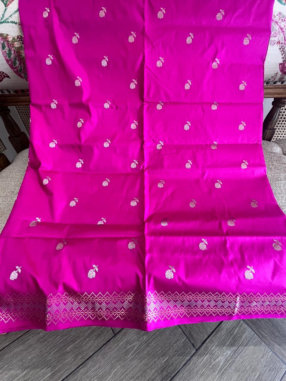 Phalguni: Royal Katan Silk Kadhuwa Benarasi