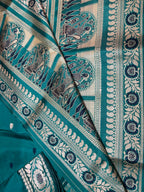 Taranga: Revival Baluchari in Deep Teal