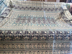 Saumya: Sage Teal Exquisite Revival Baluchari