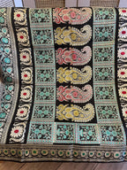 Krishnakamal: Stunner Revival Baluchari in Black
