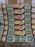 Krishnakamal: Stunner Revival Baluchari in Black