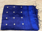 Aarya: Royal Bluet Coin Matka Silk