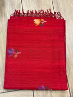 Anika: Crimson Matka Silk Jamdani