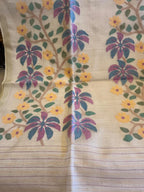 Bandana: Ivory Matka Silk Jamdani