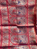 Sindoori: Deep Rust Swarnachuri with Gold Butti